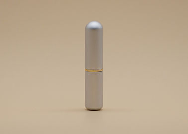 Slim Matt Silver Kustom Lip Balm Tabung 4.5g Bahan Penampilan Aluminium