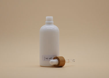 Botol Cylinder Shape White Glass Dropper 100ml Untuk Kemasan Kosmetik