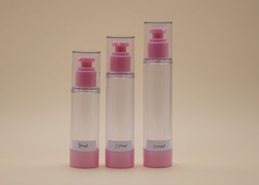 Warna Pink Dan Jelas Botol Pompa Pengap Pengobatan 80ml 100ml 120ml Dengan Tutup Atas