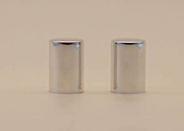 Tutup Botol Parfum Aluminium Perak Bentuk Silinder Plastik PP Bagian Dalam