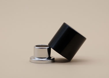Matte Black Perfume Tutup Botol Bentuk Silinder Kebocoran Bukti Keandalan Tinggi