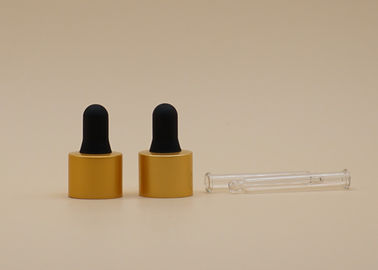 18mm Penetes Kaca Kecil Matt Emas Aluminium Collar Untuk Botol Minyak Esensial