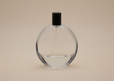 Anti Spilling Glass Round Parfum Botol 100ml Penyerahan Permukaan Disesuaikan