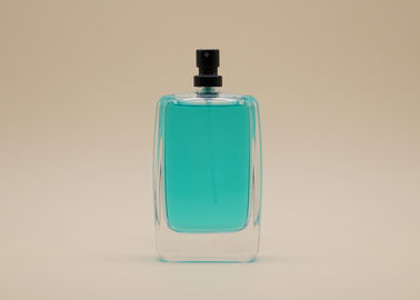 Botol Semprot Kosmetik Rectangle Dengan Matte Black Crimp Sprayer Parfum