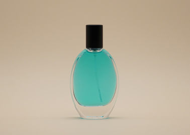 Botol Kosmetik Isi Ulang Datar 30ml 50ml Berat Bawah Crimp Neck Untuk Kemasan Parfum