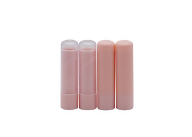 Merah Muda Kemasan Botol Tubing Tabung Lip Balm Kustom 4g Dari Bahan PP