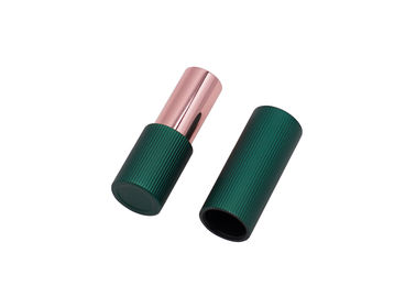 Aluminium Green Luxury Empty Magnet Lipstick Tubes 3.5g Lip Balm Tubes