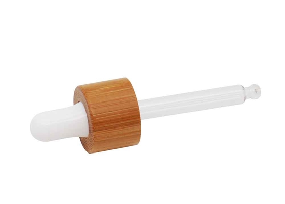 Penetes Minyak Esensial Bambu Biasa Tutup Penetes Kaca Bambu Bambu 18mm Bibir Penetes Untuk Botol