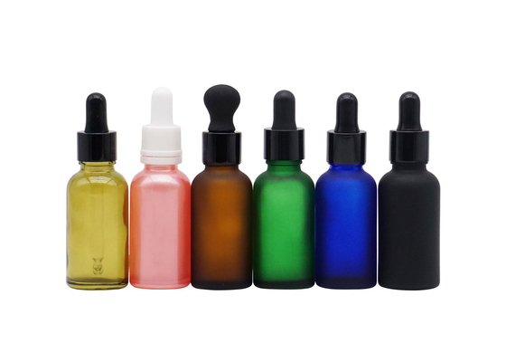 Botol Penetes Kaca Kosong Berbagai Warna Botol Minyak Esensial Dengan Penetes Berbeda