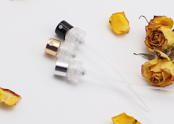 Fea15mm Crimpless Parfum Pompa Semprot Aluminium Kabut Emas Untuk Botol