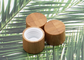 Tutup Sekrup Plastik Kosmetik Bambu Tertutup Silinder 18mm 15mm Untuk Botol