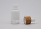 Kaca Putih Botol Aromaterapi Porselen 30ml Dengan Penetes Bambu Putih