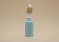 Sampel gratis Botol Kaca Minyak Esensial Warna Biru Dengan Penetes Bambu