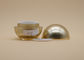 Jar Kosmetik Krim Emas Bentuk Bulat Cetak Logo Kustom Untuk Perawatan Pribadi