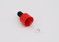 Pipet Pipet Plastik 18mm Penutupan Merah Matte Hitam Teat Untuk Minyak Atsiri
