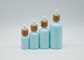 Botol Penetes Mini Kosmetik Kosong 100ml Dengan Tutup Penetes Bambu Putih