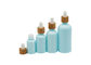 Botol Penetes Mini Kosmetik Kosong 100ml Dengan Tutup Penetes Bambu Putih