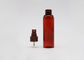 50ml Kosong Silinder Plastik Bening Gelap Merah Halus Mist Botol Semprot Kosmetik