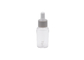 20ml 30ml 50ml Silinder Plastik Botol Penetes Kosmetik Perawatan Pribadi Abu-abu