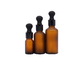 Botol Kaca Kosmetik Amber Buram Dengan Berbagai Penetes 30ml 50ml