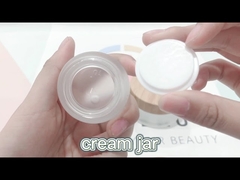 Glass cream jar