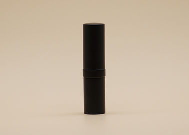Middle Convex Matt Black Slim Lipstik Tabung Portable Untuk Kemasan Kosmetik