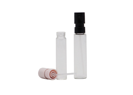 Mini Penguji Parfum Isi Ulang Botol Penyemprot Botol Kaca 3ml Dengan Snap Sprayer Plastik