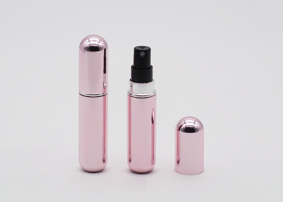 Warna Mengkilap 5ml Parfum Tester Botol Penyemprot Aluminium Mini Semprot