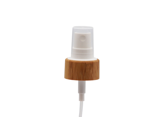 Sekrup 20mm Plastik Penyemprot Kabut Halus Dengan Kerah Bambu Untuk Botol