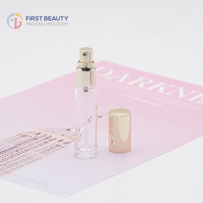 Botol penguji parfum kaca yang dapat digunakan kembali dengan penyemprot sekrup