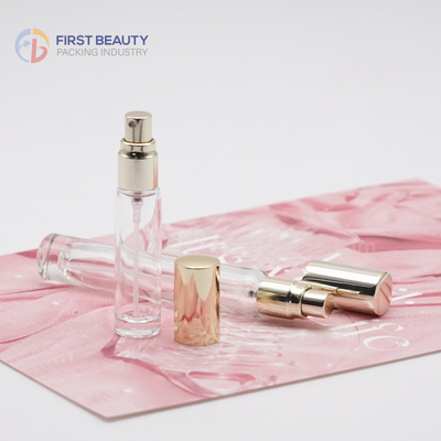 Botol Uji Parfum Hitam atau Warna Disesuaikan / Botol Sampel Bau dengan Push Sprayer