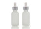 Botol Penetes Minyak Esensial Transparan Buram 30ml, Botol Penetes Kaca Kosmetik