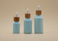 Color Coating Sky Blue 15ml 30ml Botol Minyak Esensial Dengan Penetes Bambu