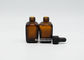 Amber Clear Essential Oil Botol Penetes Kaca 15ml Disesuaikan