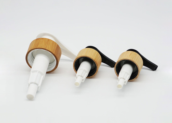 24/410 Bambu Tertutup Lotion Pump Dispenser Dosis 2cc