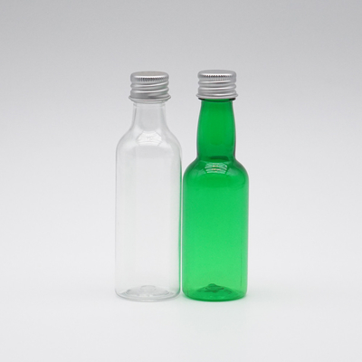 Botol Semprot Kosmetik Leher Panjang Plastik Hijau Transparan Dengan Tutup Sekrup 100ml