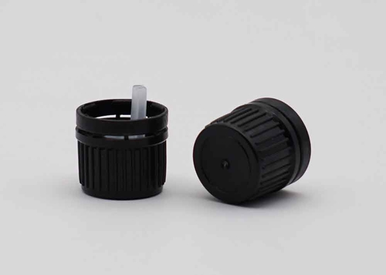 18mm 20mm Hitam Plastik Tamper Bukti Screw Cap Untuk Botol