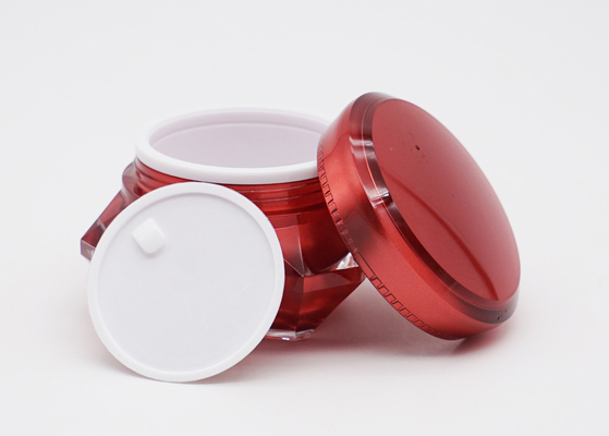 Red Cosmetics Cream Empty Jar 50g Toples Krim Make Up Shin Care