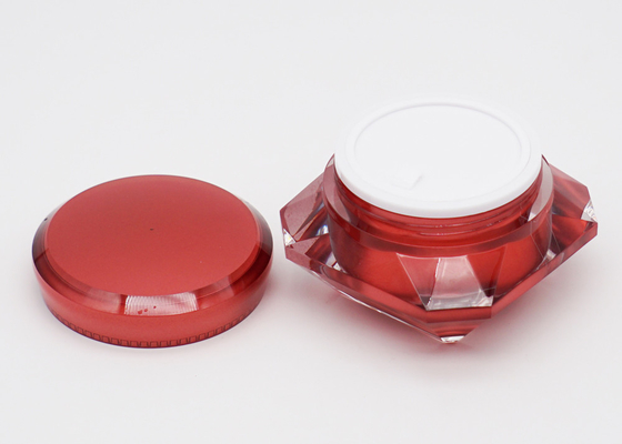 Red Cosmetics Cream Empty Jar 50g Toples Krim Make Up Shin Care