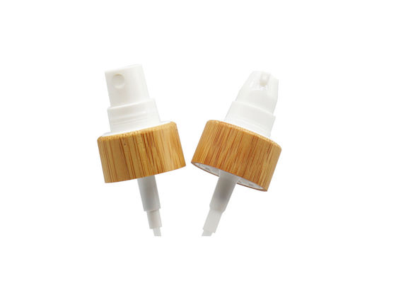 Sekrup 20mm Plastik Penyemprot Kabut Halus Dengan Kerah Bambu Untuk Botol