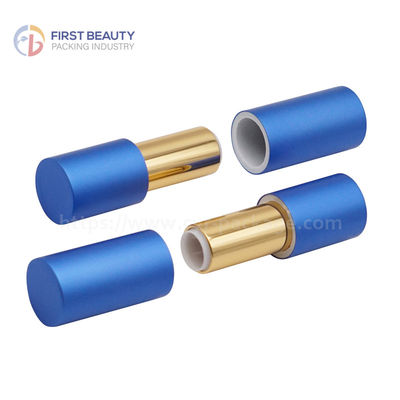 Kontainer lipstik kosong bulat yang dirancang khusus dengan kapasitas 3,8g dan gaya snap on