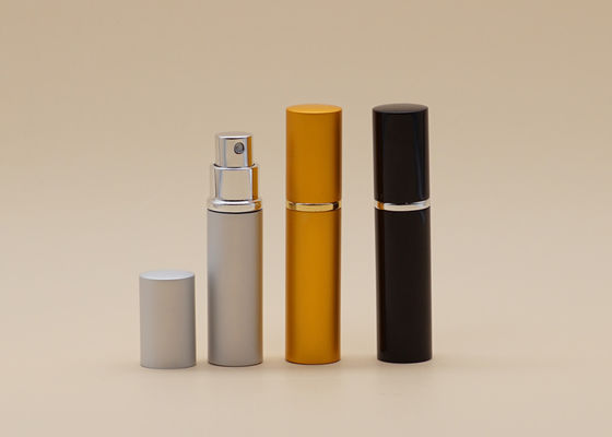 5ml Emas Aluminium Isi Ulang Botol Semprot Kaca Parfum Sutra Sablon Permukaan Penanganan