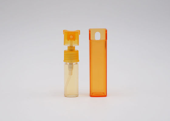 Green Orange Square Plastic 10ml Botol Penyemprot Parfum Perjalanan