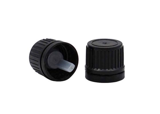 18mm 20mm Hitam Plastik Tamper Bukti Screw Cap Untuk Botol